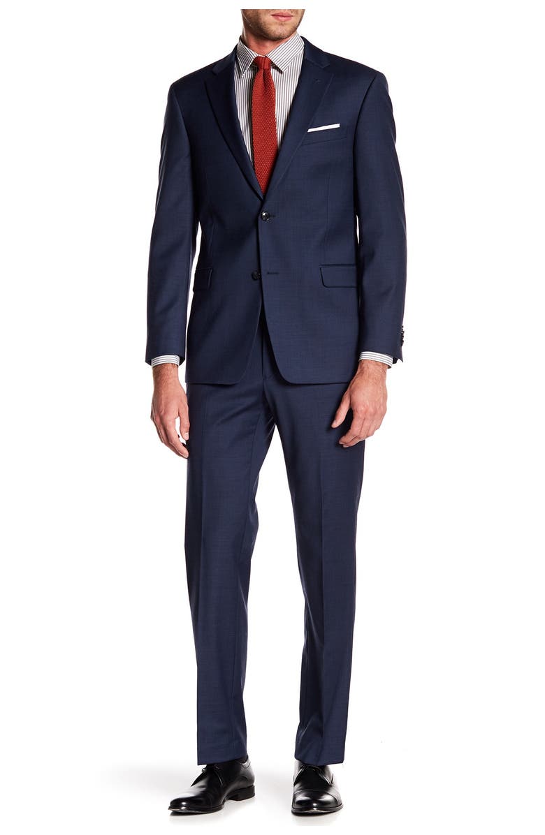 Tommy Hilfiger Tyler Modern Fit TH Flex Performance Sharkskin Suit Separate Pant - 30-34" Inseam, Alternate, color,