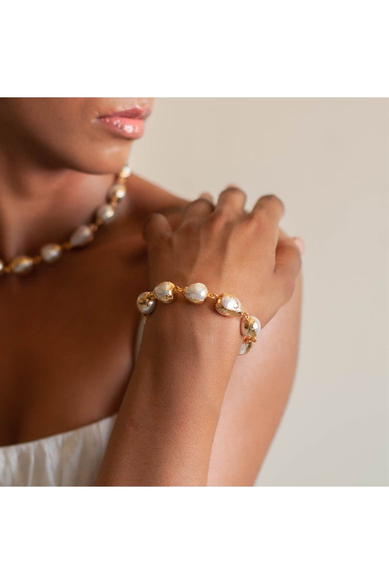 LUNA BRACELET, Alternate, color, Gold Plated