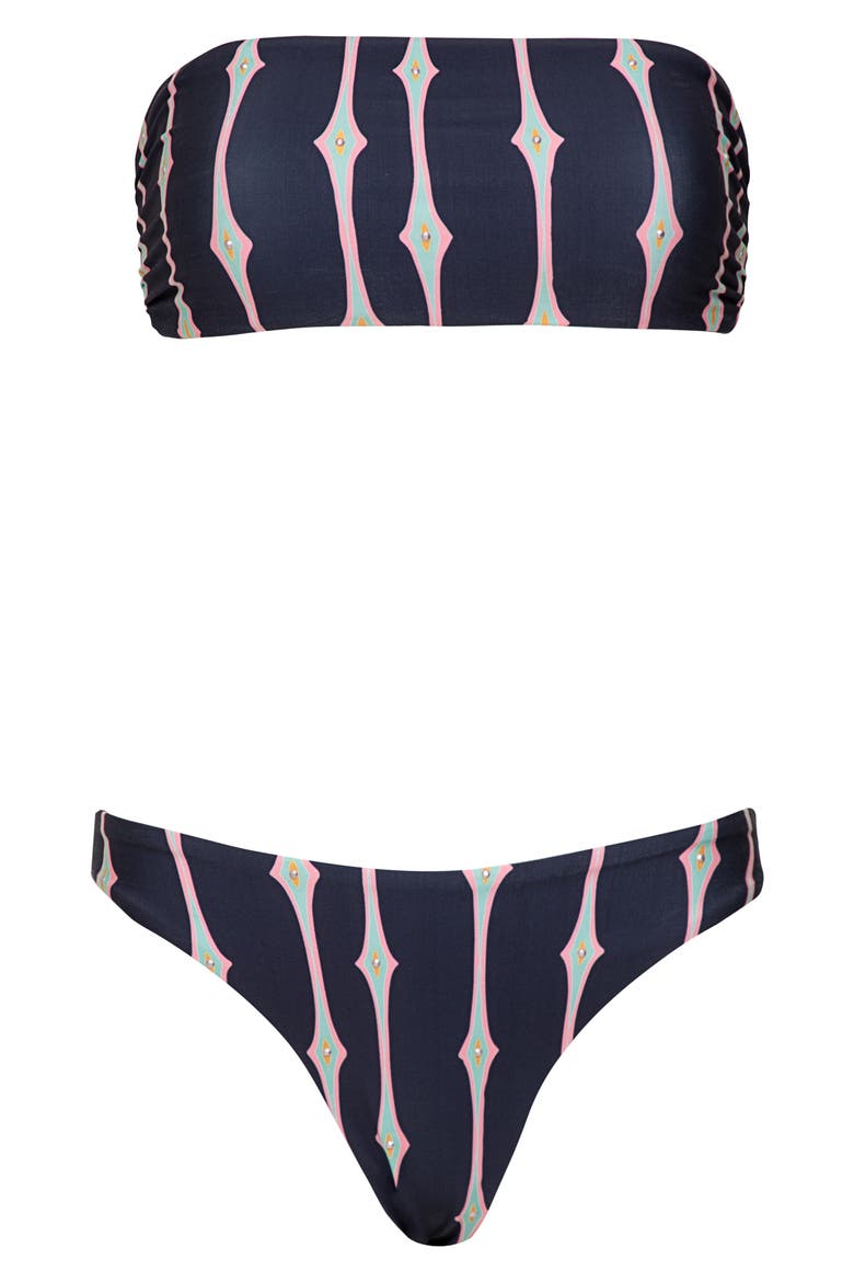 Radiant Diamond Sublimity Reversible Bikini Bottoms, Alternate, color, BLACK