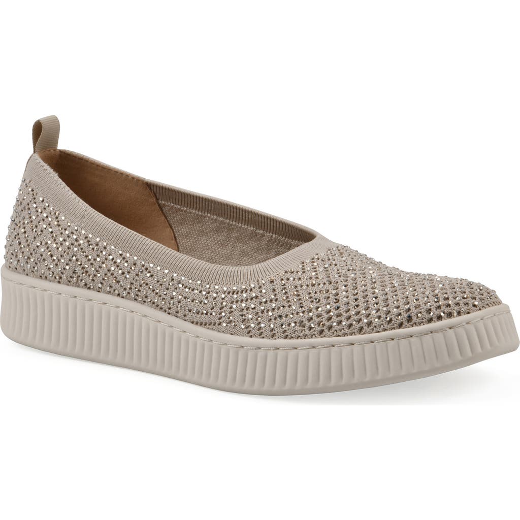 Cliffs By White Mountain Digs Slip-on Sneaker In Taupe Fabric