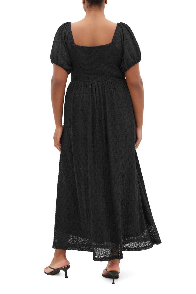 Lani Lace Maxi Dress, Alternate, color, BLACK