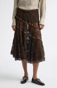 Siedrés Yuka Lace Skirt