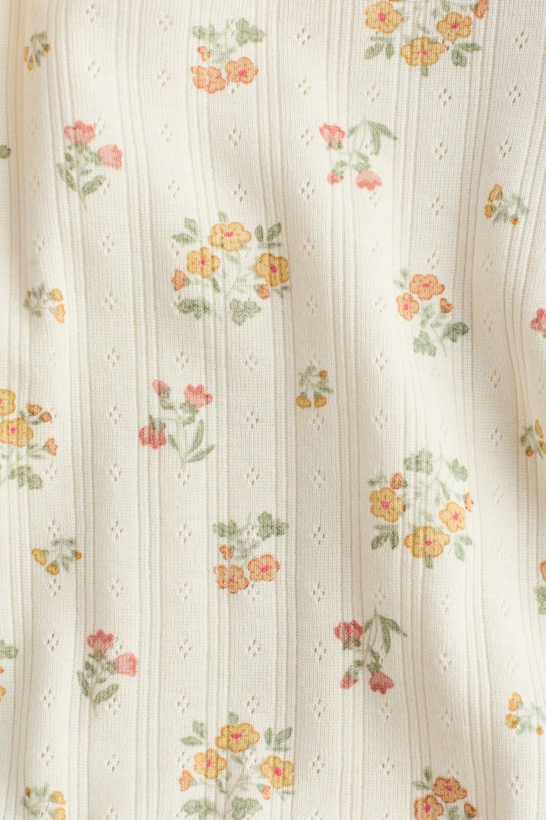 2-piece Printed Cotton Set, Alternate, color, Light beige/floral
