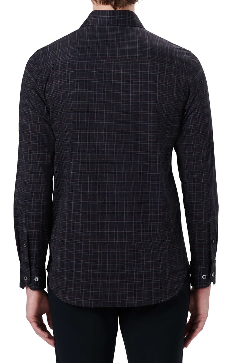 Bugatchi OoohCotton<sup>®</sup> Plaid Button-Up Shirt, Alternate, color, 