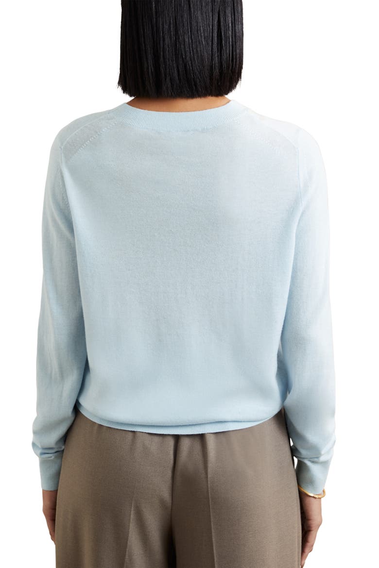 Hester Crewneck Wool Sweater, Alternate, color, BLUE