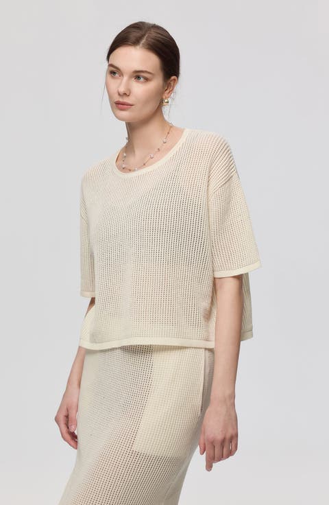 Marina Crochet Tee