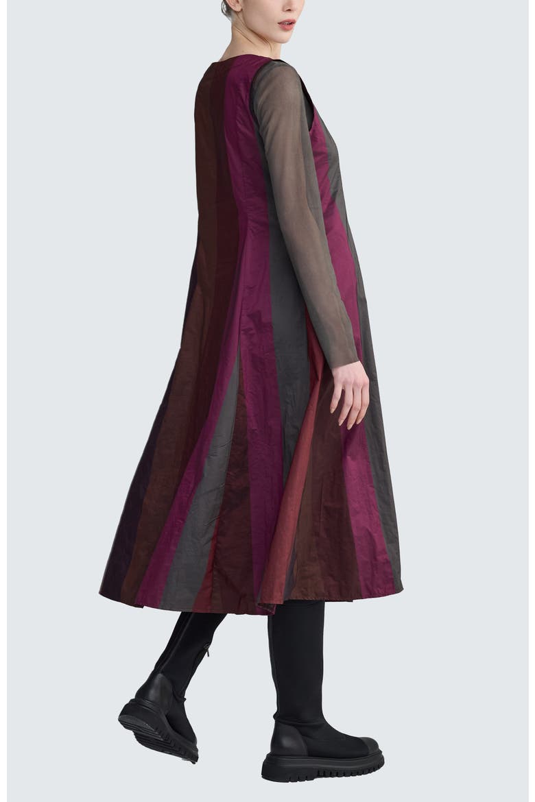 Ruby Pleated Dress, Alternate, color, Dark Scarlet