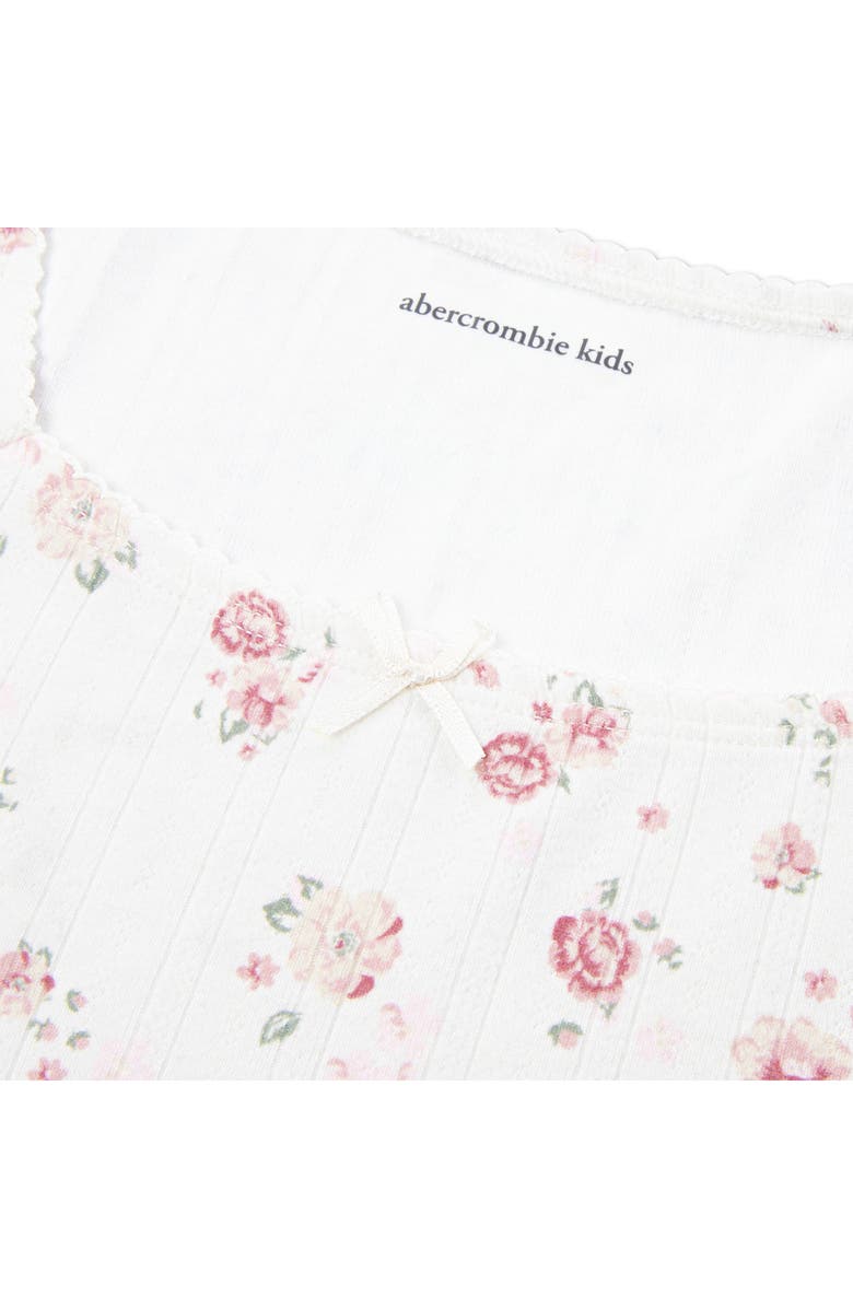 abercrombie kids Pointelle T-Shirt, Alternate, color, White