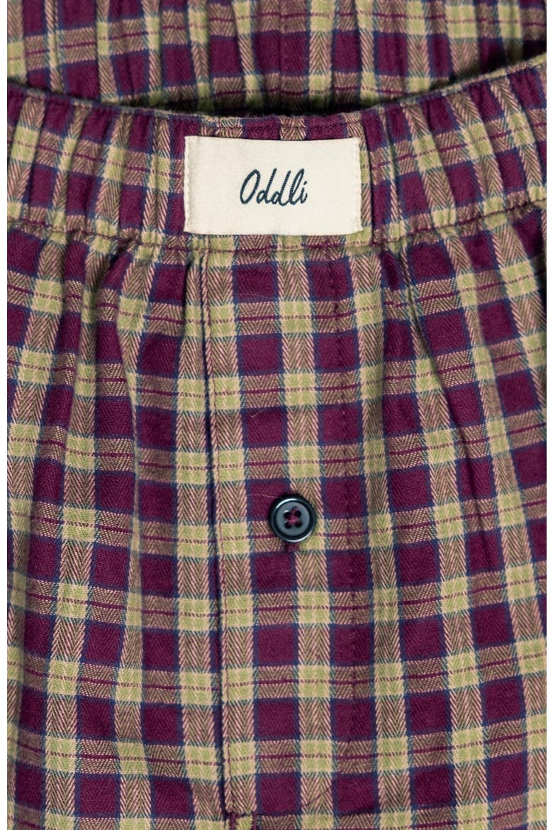 Limited Edition Flannel Boxers, Alternate, color, Burgundy Plaid