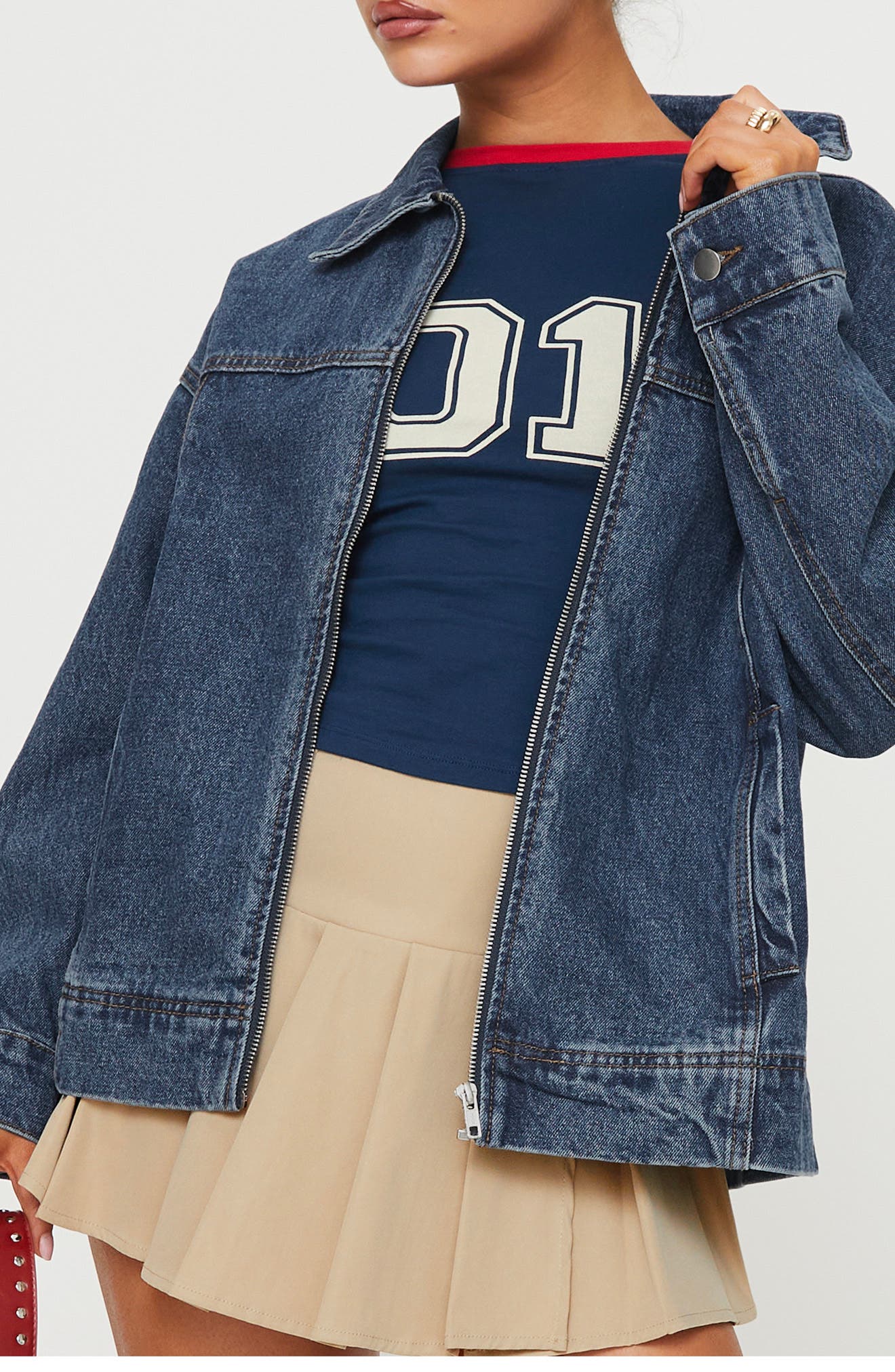 Goldsmith Denim Bomber Jacket