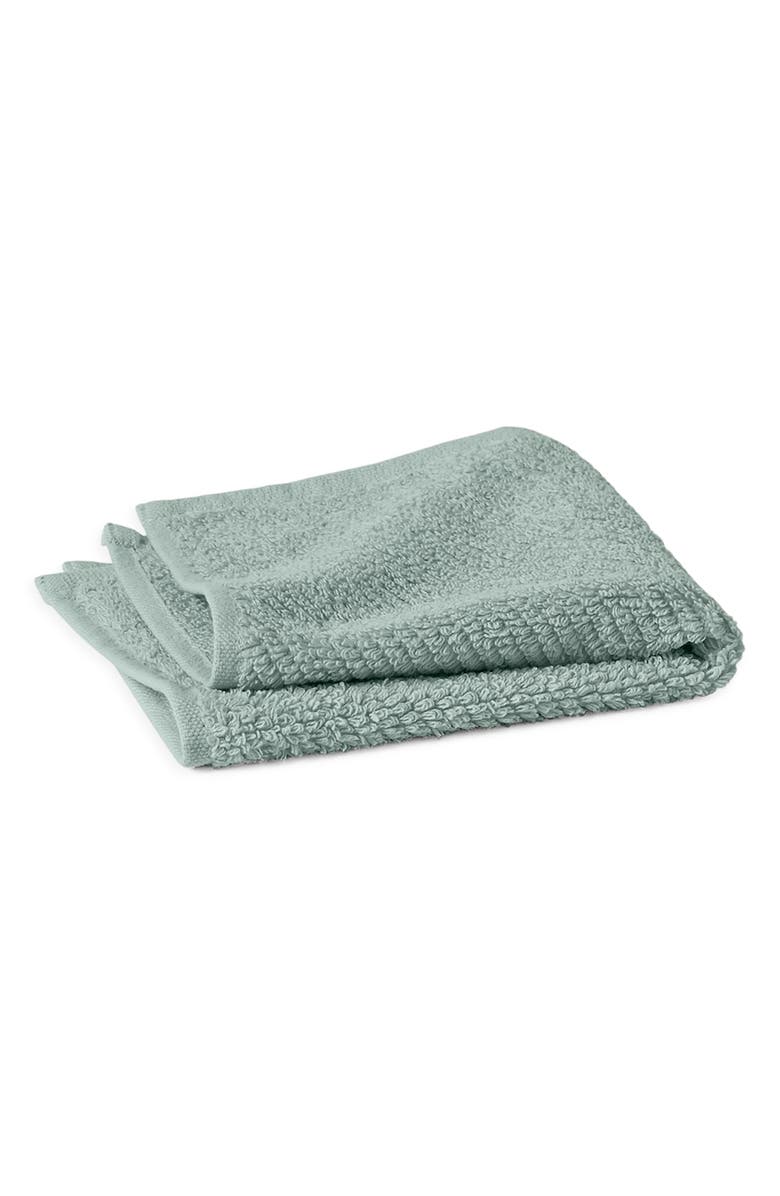 Coyuchi Air Weight<sup>®</sup> Organic Cotton Washcloth, Main, color, Sea Mist