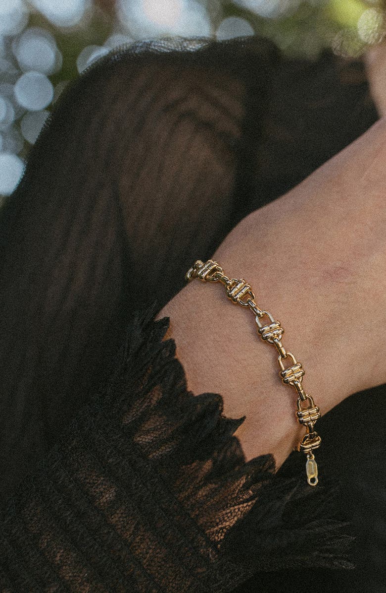 Child of Wild Serket Goddess Bracelet, Alternate, color, Gold