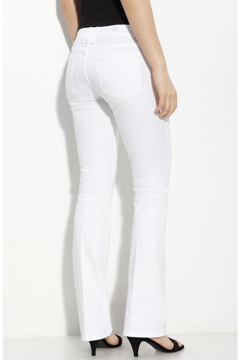 Bootcut Stretch Jeans, Alternate, color, WHITE