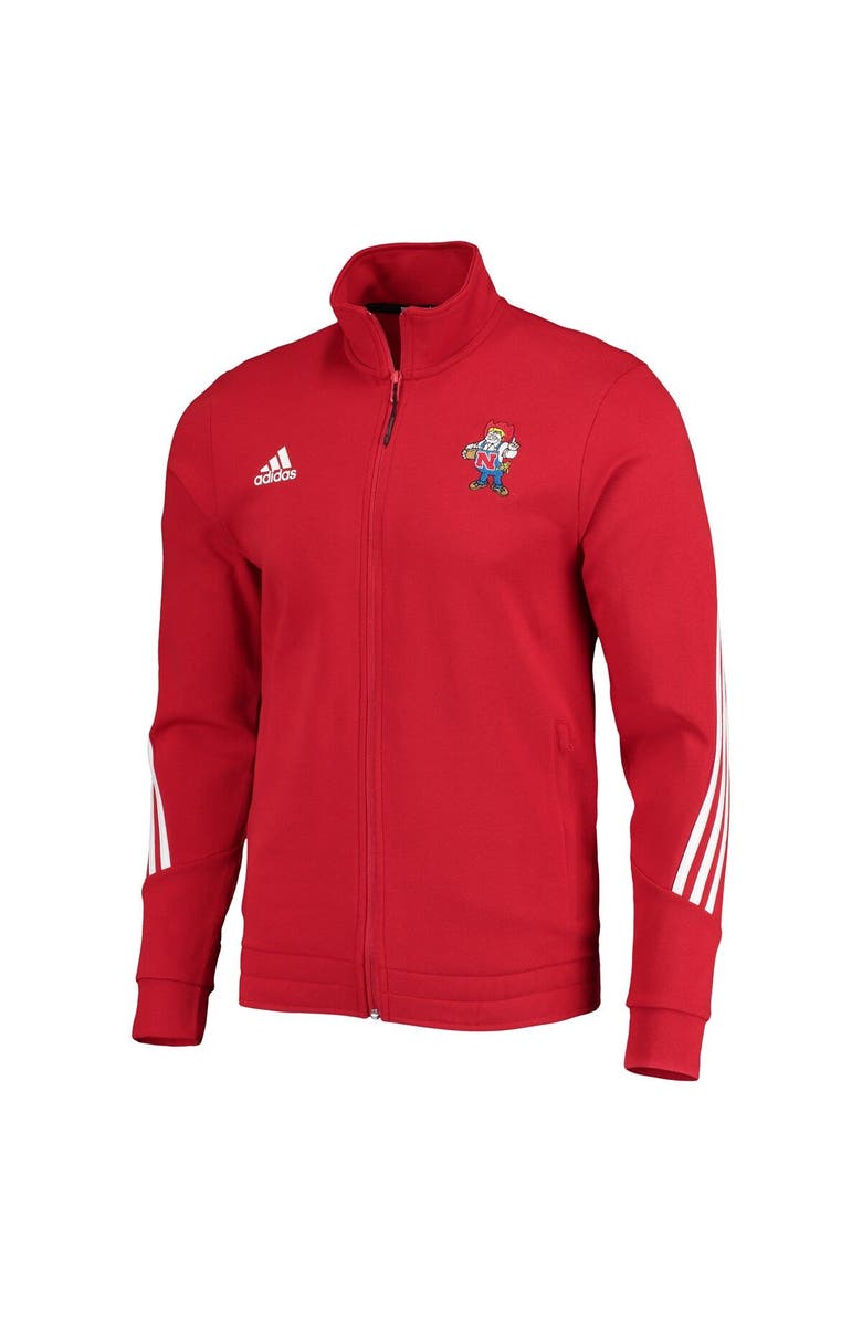 adidas Men's adidas Scarlet Nebraska Huskers Fashion Full-Zip Track Jacket, Alternate, color, 
