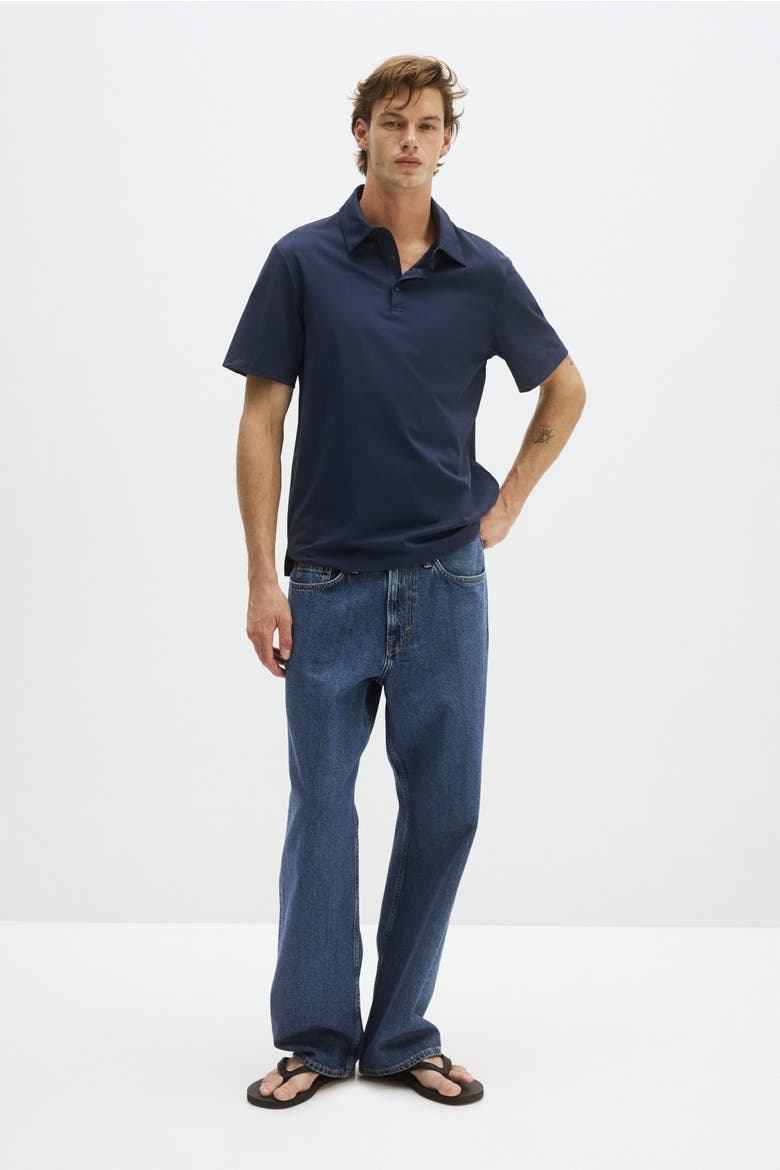 Cooling Regular Fit Polo Shirt, Main, color, Dark blue
