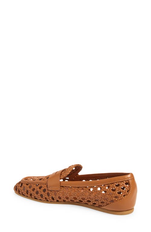 Stuart Weitzman Thea Loafer - Brown In Hazel Woven