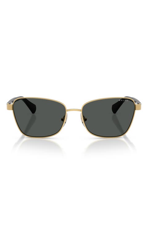 56mm Oversize Gradient Irregular Sunglasses