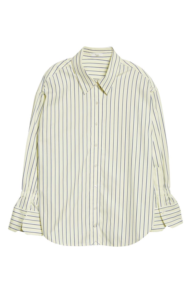 A.L.C. Monica Stripe Cotton Blouse, Alternate, color, 