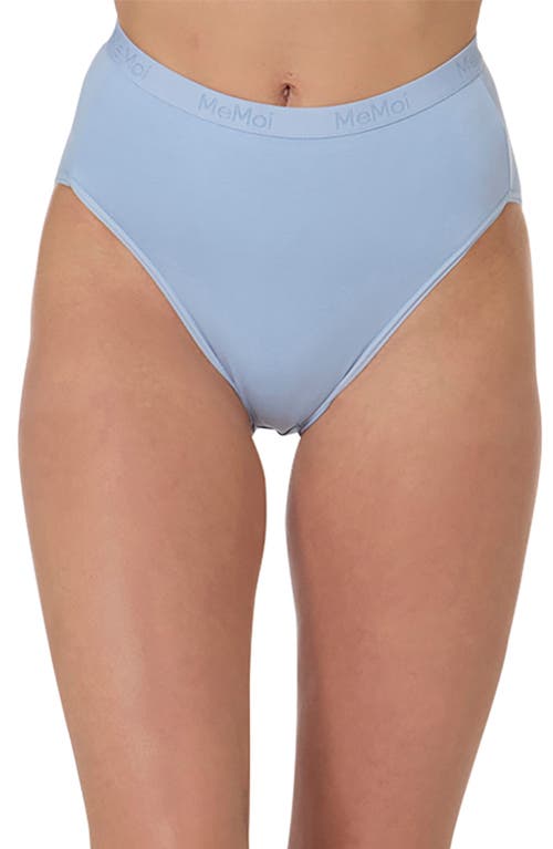 Memoi Stretch Cotton 3-pack Briefs In Blue