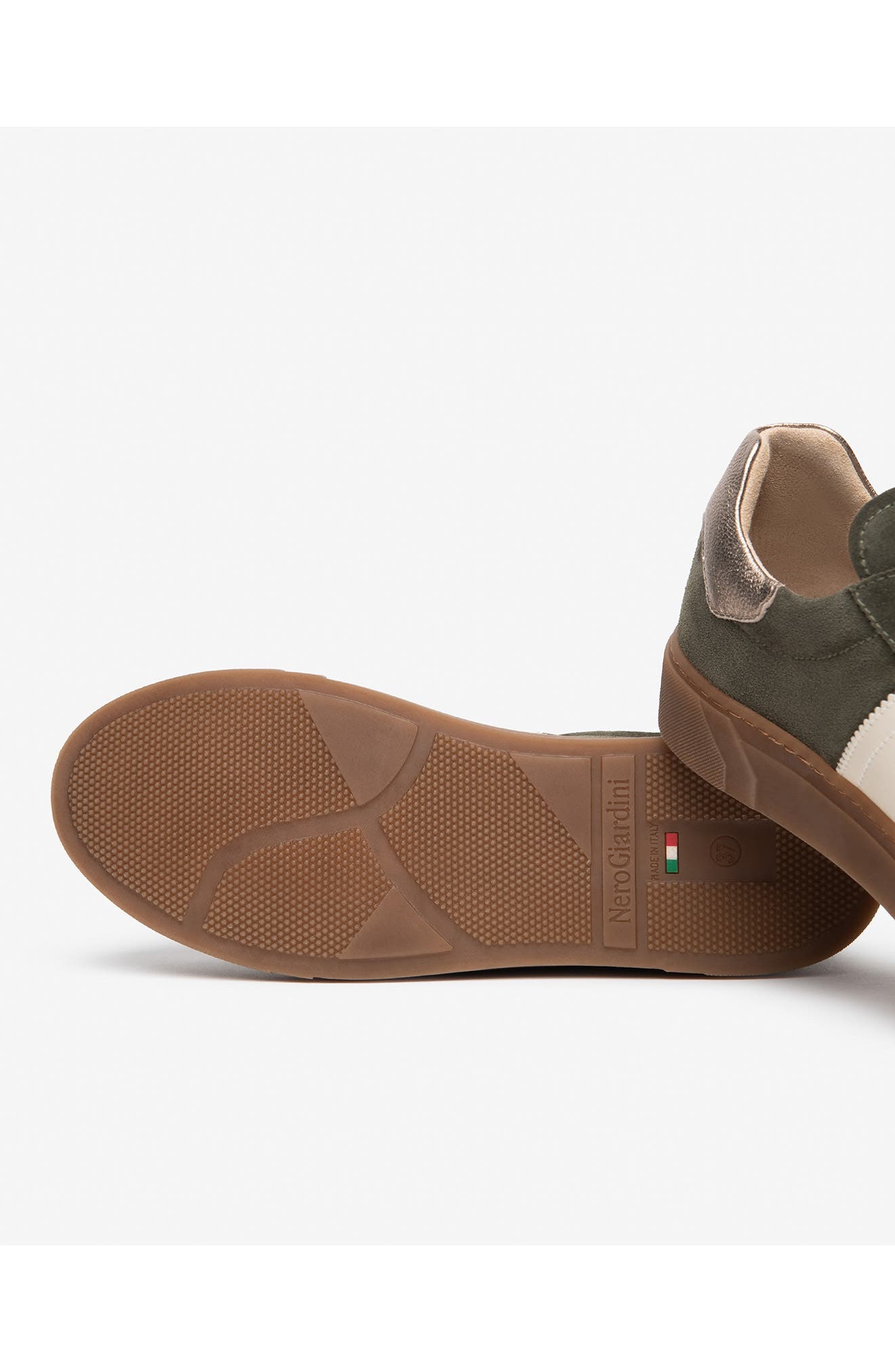 Retro Low Top Leather Sneaker, Alternate, color, OLIVE