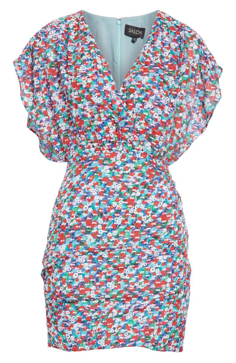 SALONI Brooke Print Dress, Alternate, color, 