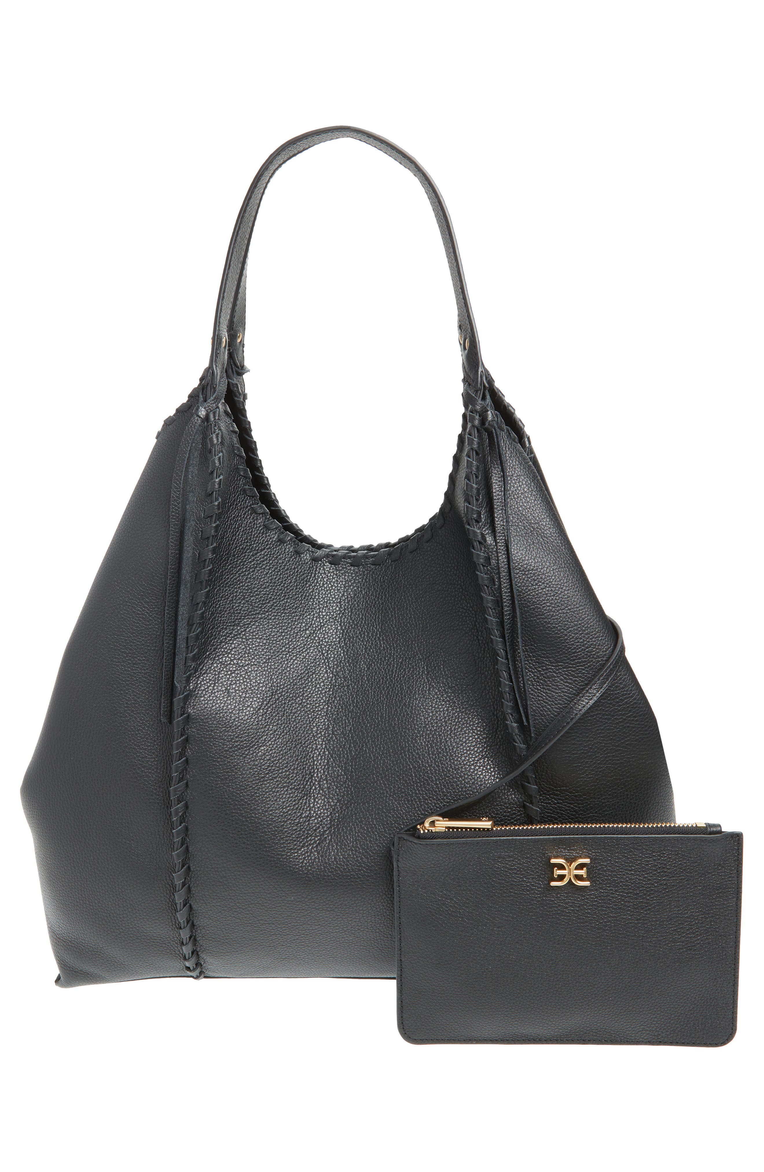 Sam Edelman Sylvia Whipstitch Expandable Leather Tote, Alternate, color, 