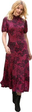 Joe Browns Stretch Knit Mockneck Midi Dress
