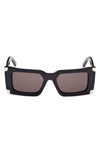 Mcm Smoke Pilot Ladies Sunglasses Mw0007 01a 52 In Black