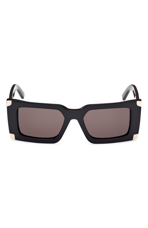Mcm Smoke Pilot Ladies Sunglasses Mw0007 01a 52 In Black