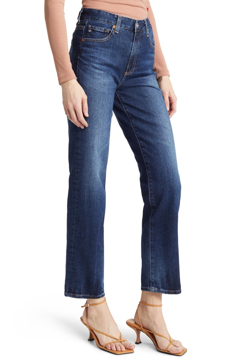 AG Saige High Waist Straight Leg Jeans, Alternate, color,