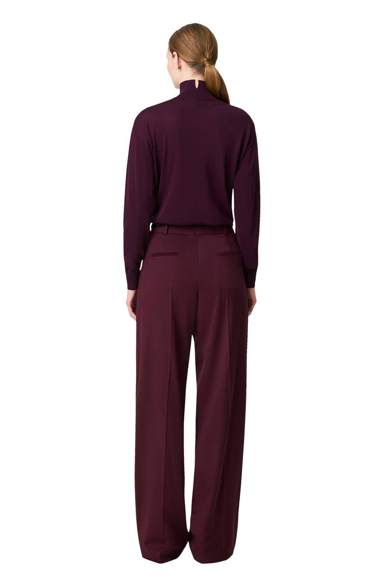 Another Tomorrow Featherweight Turtleneck, Alternate, color, Plum
