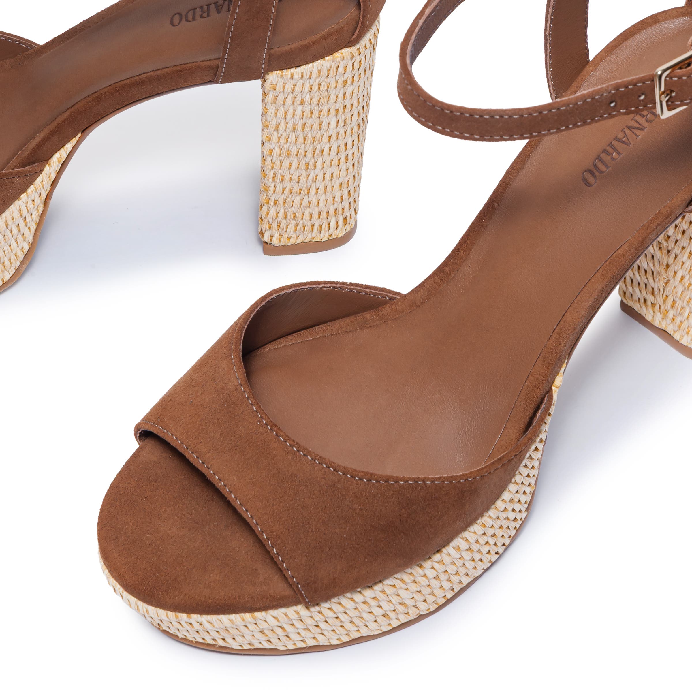 Valeria Platform High Heeled Sandal, Alternate, color, ALMOND