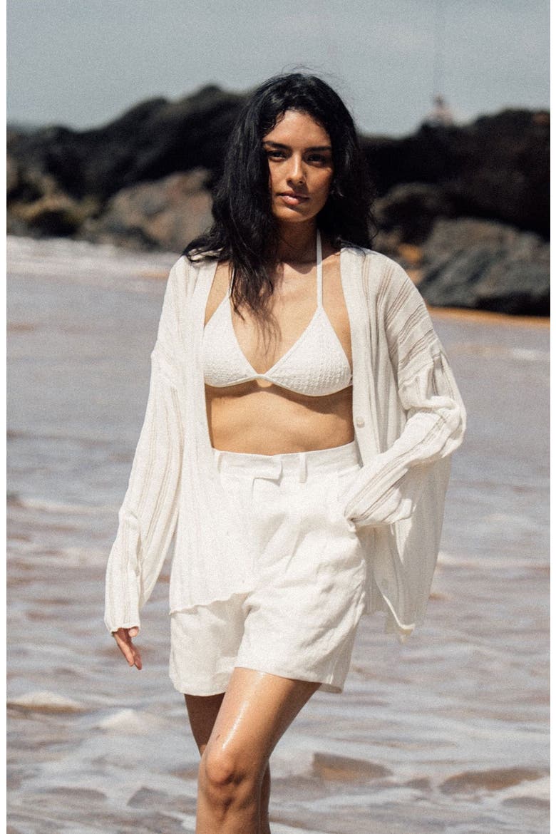 Hemp Retreat Shorts, Alternate, color, White