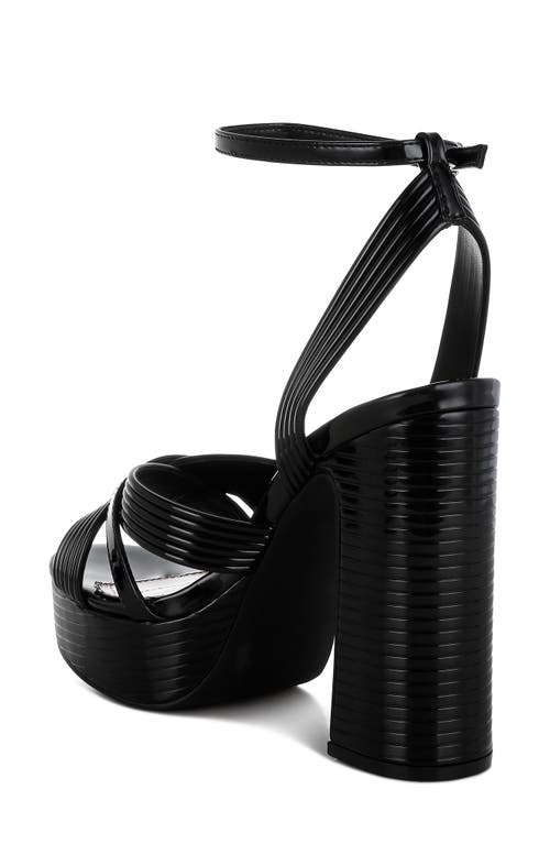 London Rag Socialiate Platform Sandal In Black