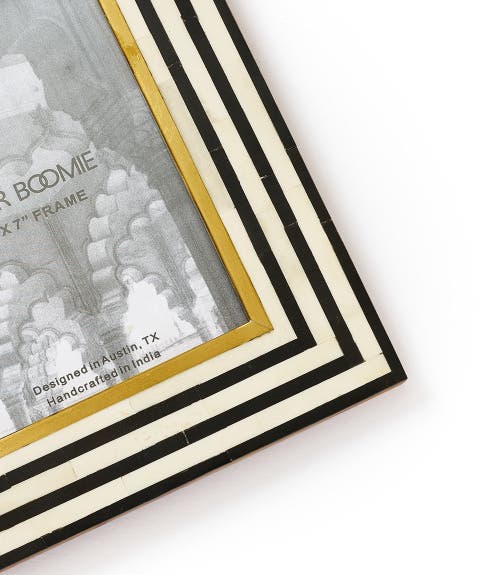 Matr Boomie Rajiva Black & Cream Picture Frame In Black/white