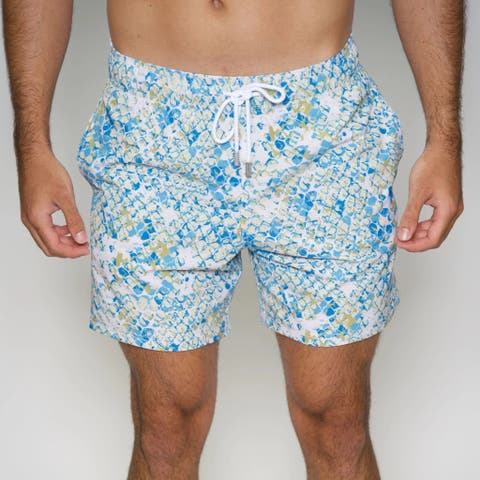 4.25" Le Club Eco-Friendly 4 Way Stretch Men's Swim Trunks