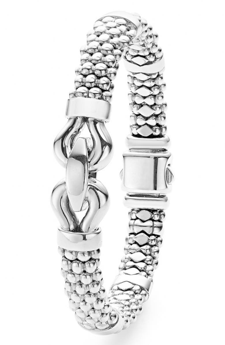 LAGOS Derby Caviar Rope Bracelet, Alternate, color, Sterling Silver
