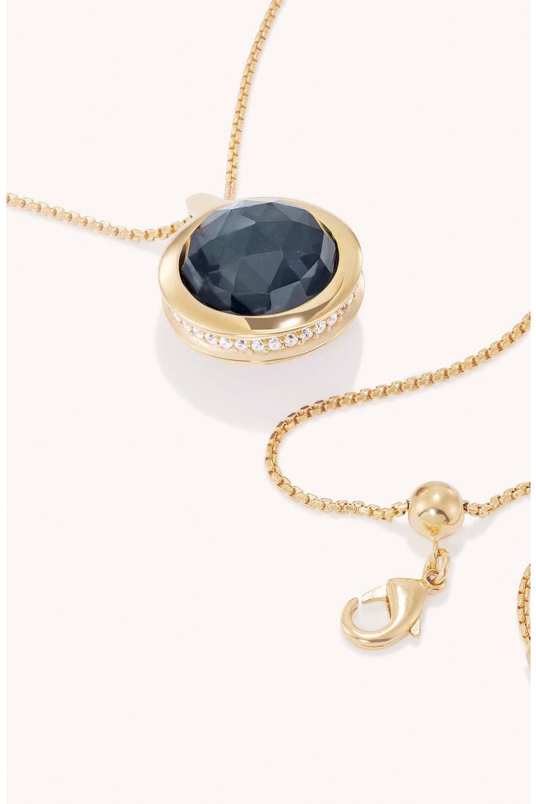 Ipanema Gemstone Pendant Necklace, Alternate, color, HEMATITE/ ONYX/ GOLD