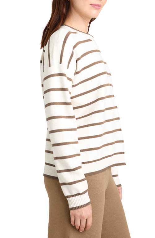 SPLENDID SPLENDID X CELLA JANE STRIPE FRONT SEAM SWEATER