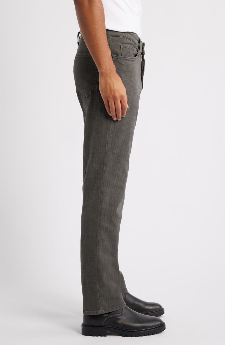 34 Heritage Charisma Herringbone Relaxed Straight Leg Pants, Alternate, color, Dark Olive Herringbone