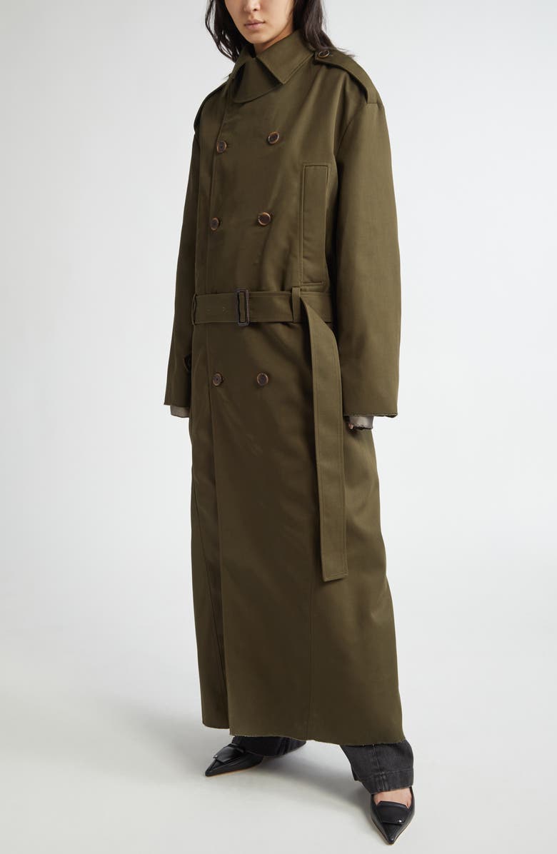 Commission Hunter Double Breasted Long Trench Coat, Alternate, color,