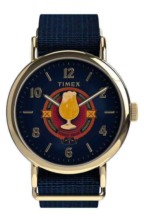 Harry Potter x Timex Weekender Butterbeer 40mm Fabric Strap Watch
