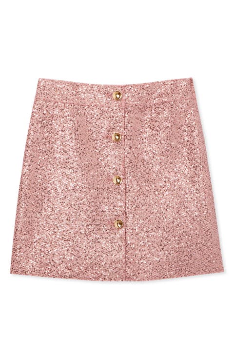 Sequin Knit Miniskirt