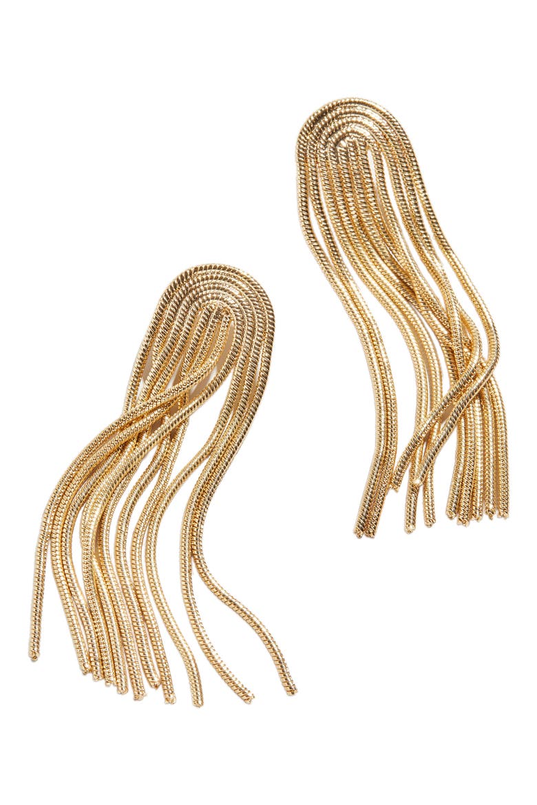 Amy Tassel Drop Earrings, Main, color, GOLD