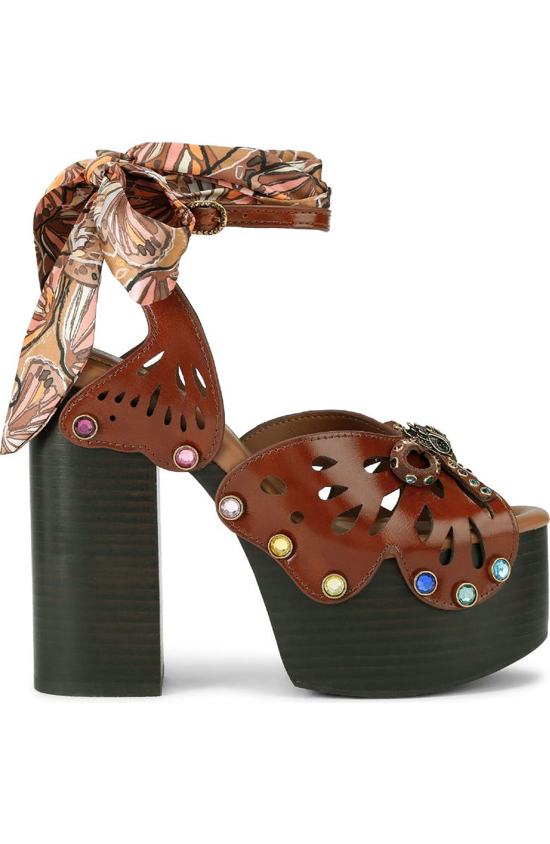 Kurt Geiger London Butterfly Platform Ankle Strap Sandal, Main, color,