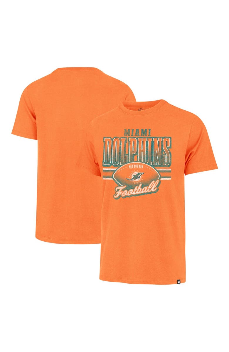 '47 Men's '47 Orange Miami Dolphins Last Call Franklin T-Shirt, Main, color, Orange