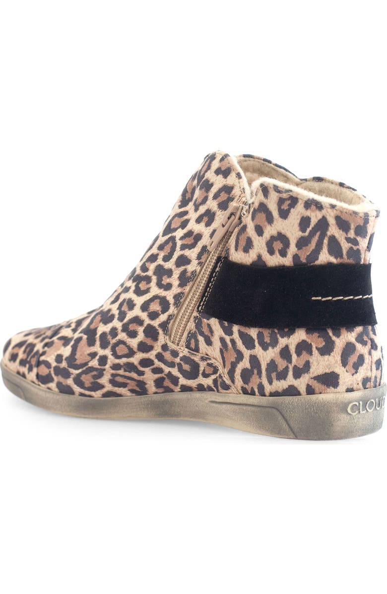 CLOUD Faux Fur Lined Leopard Print Boot, Alternate, color,