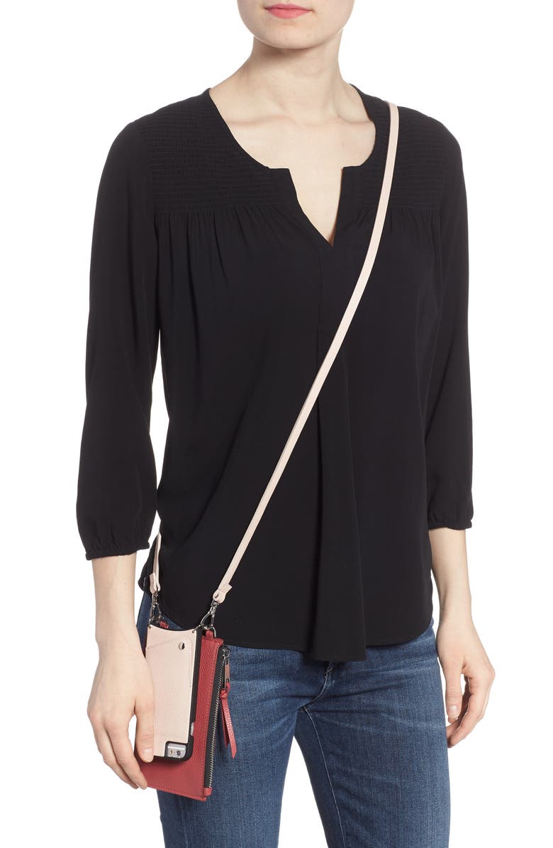 Bandolier Emma Leather iPhone 7/8 & 7/8 Plus Crossbody Case, Alternate, color, 