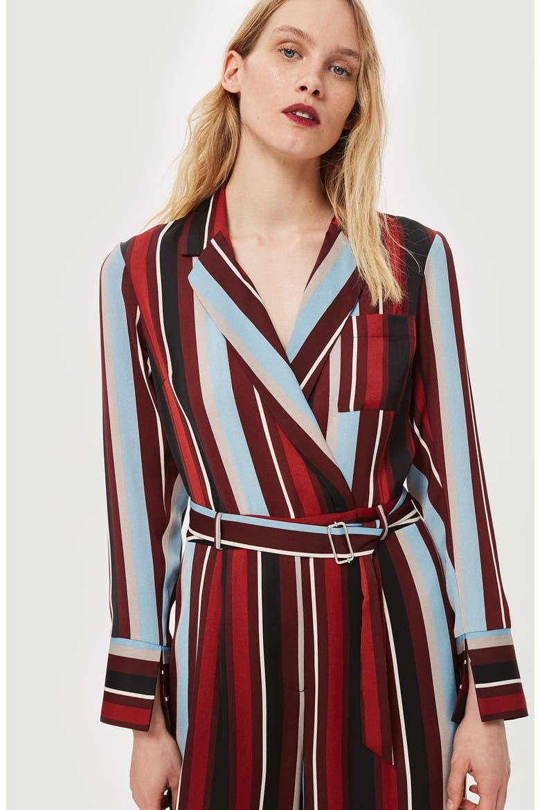 Stripe Jumpsuit, Alternate, color, BLACK MULTI