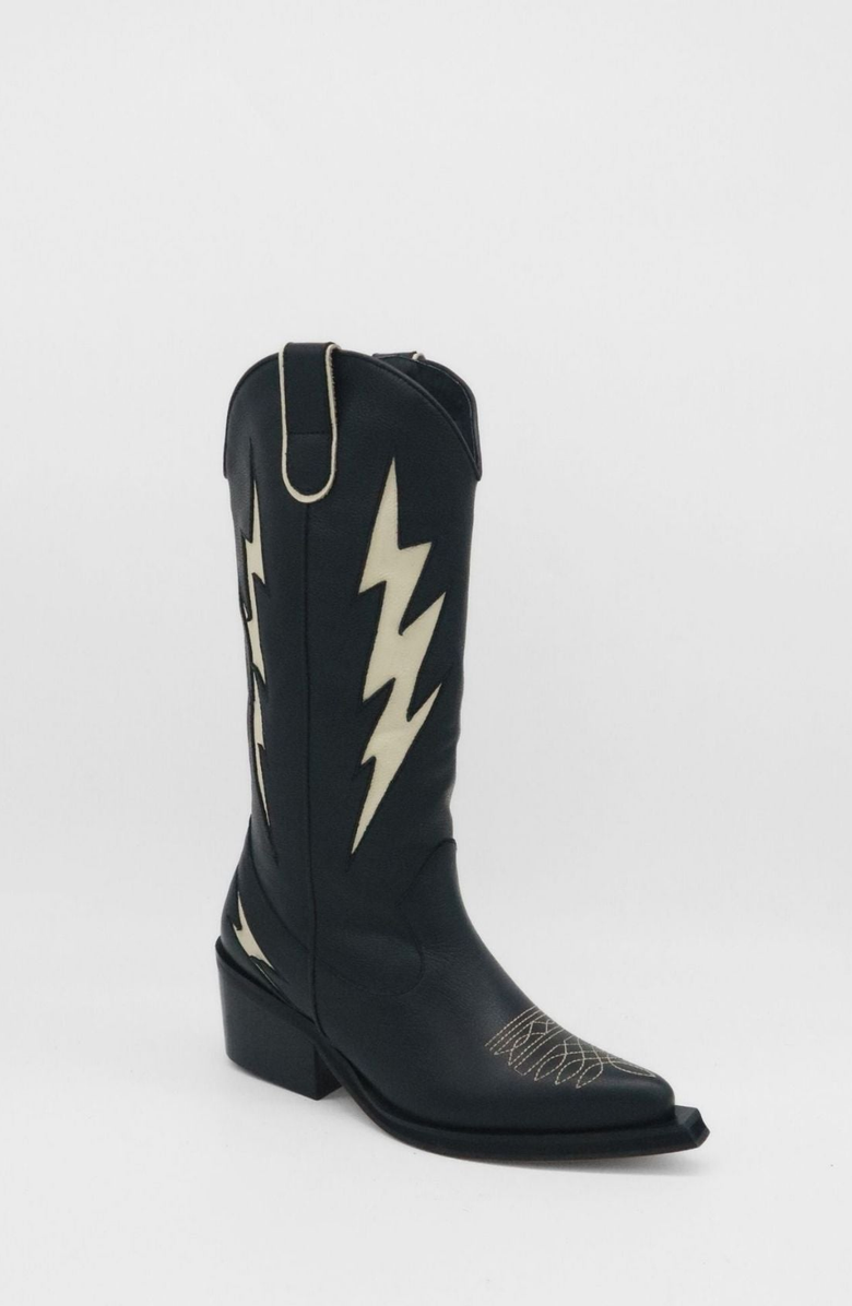 STIVALI NEW YORK Kiss Western Cowboy Boots, Alternate, color, Black